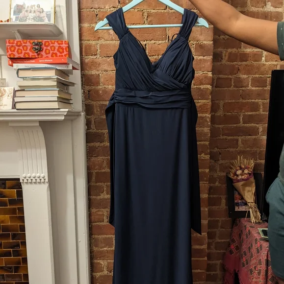bhldn navy bridesmaid dresses BHLDN | Dresses | Bhldn Navy Sweetheart Neckline Maxi Bridesmaids Dress